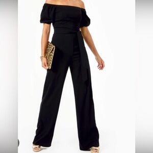 Lilly Pulitzer Black Wide Leg Jumpsuit